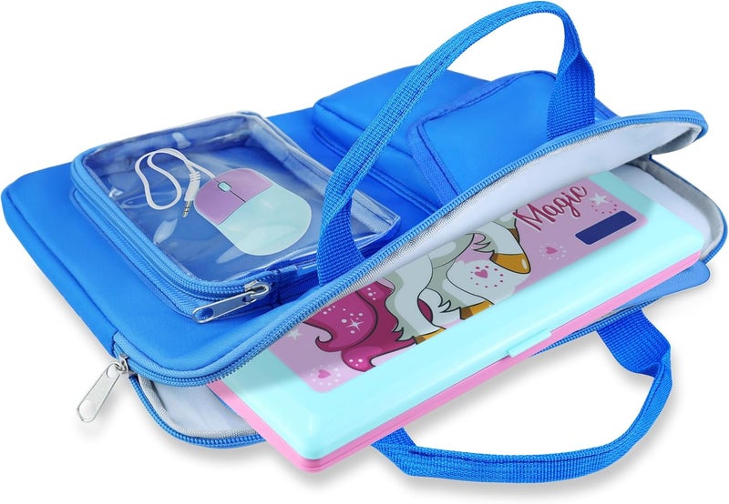 Annmore Bag compatible with LEXiBOOK Educational and Bilingual Laptop, Blue - Image 2